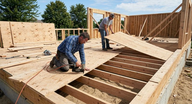 Plywood Flooring Installation in Wilmington, NC